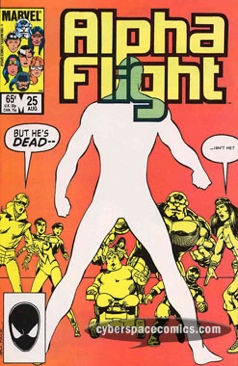Alpha Flight - Marvel (25 - Aug 1985) comic book collectible [Barcode 071486029670] - Main Image 1
