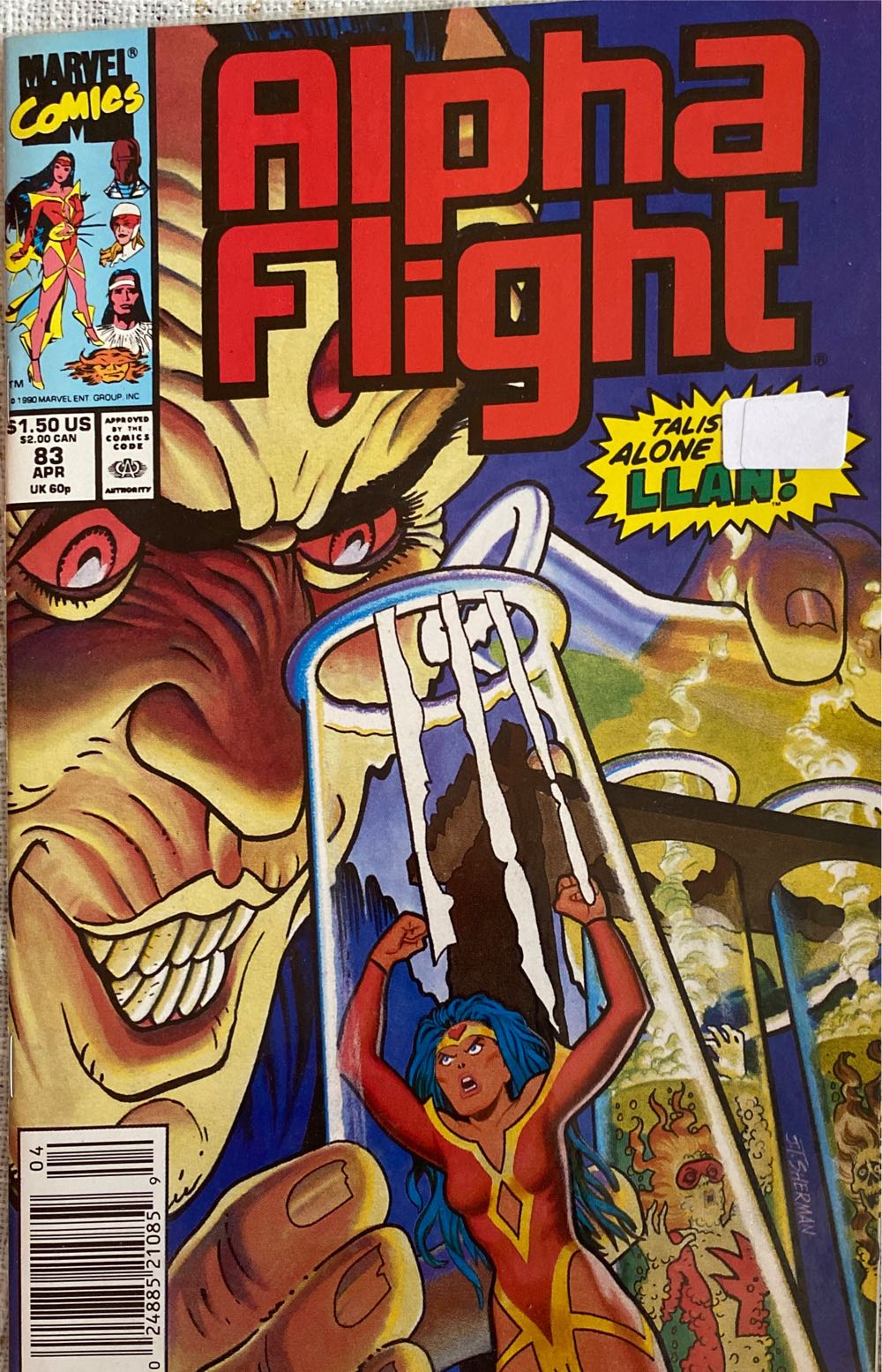 Alpha Flight - Marvel (83 - Apr 1990) comic book collectible [Barcode 024885210859] - Main Image 2