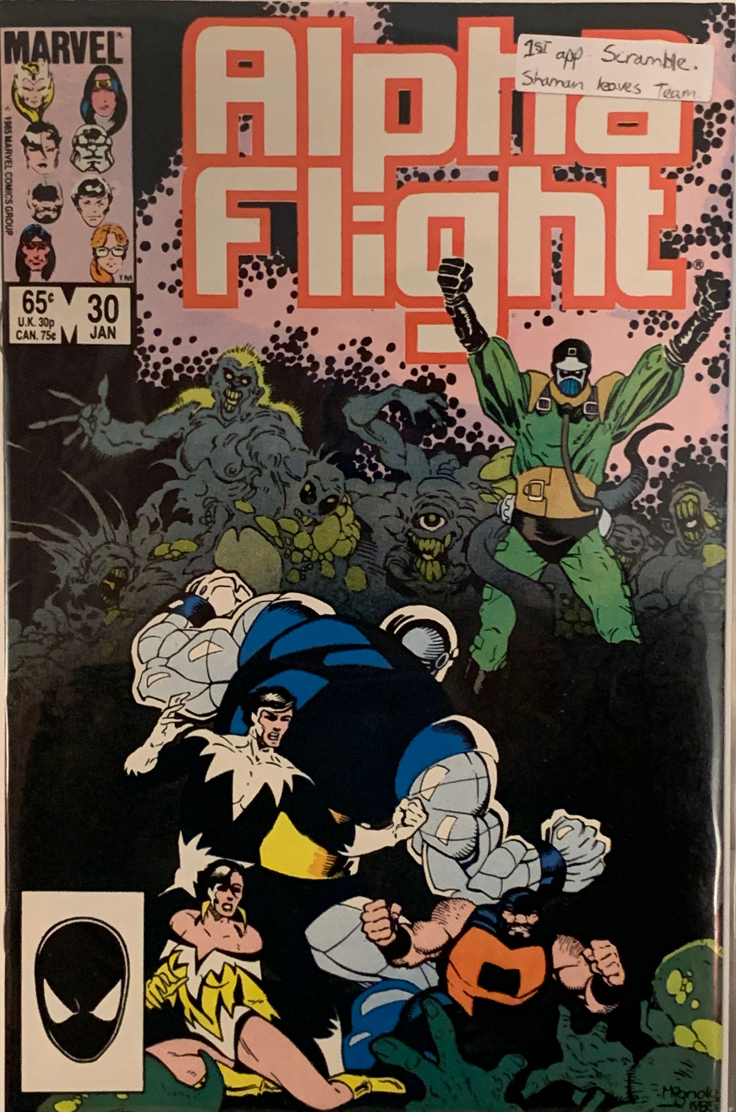 Alpha Flight - Marvel Comics (30 - Jan 1986) comic book collectible [Barcode 071486029670] - Main Image 2