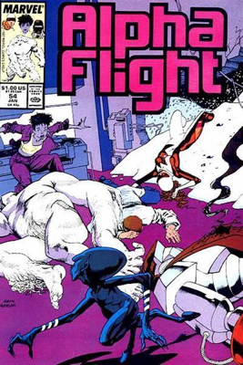 Alpha Flight - Marvel Comics (54 - Jan 1988) comic book collectible [Barcode 009281012009] - Main Image 1