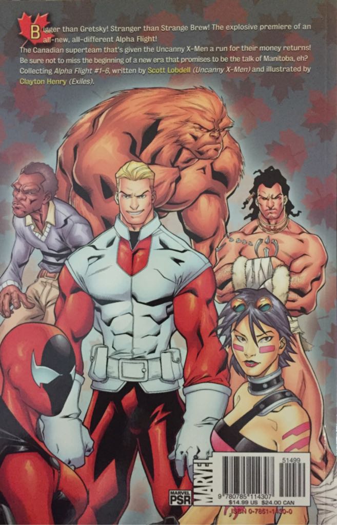 Alpha Flight - Marvel Comics (1) comic book collectible [Barcode 75960611430600111] - Main Image 2