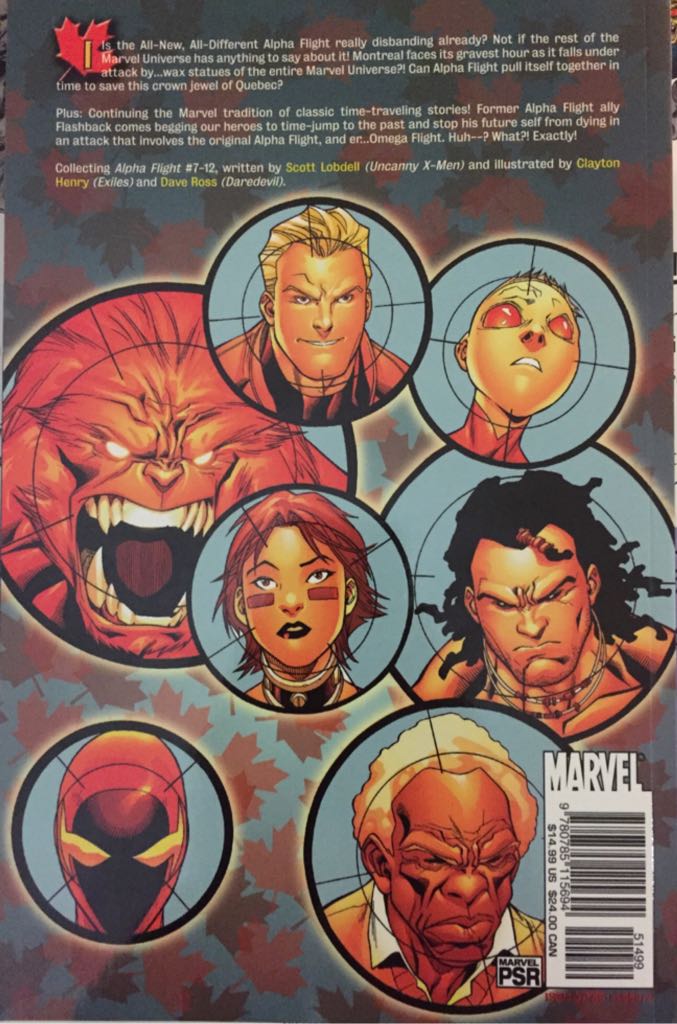 Alpha Flight - Marvel Comics (2) comic book collectible [Barcode 978078511569400111] - Main Image 2