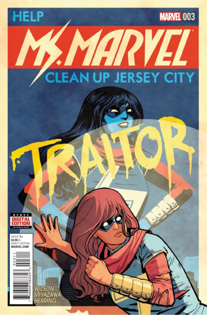 Ms. Marvel - Buckley, Dan (3 - Jan 2016) comic book collectible [Barcode 759606083343] - Main Image 1