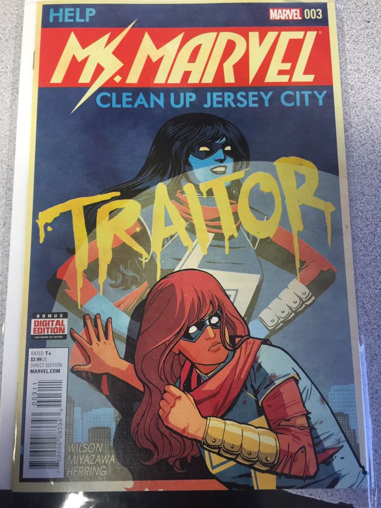 Ms. Marvel - Marvel (3 - Mar 2016) comic book collectible [Barcode 75960608334300311] - Main Image 1