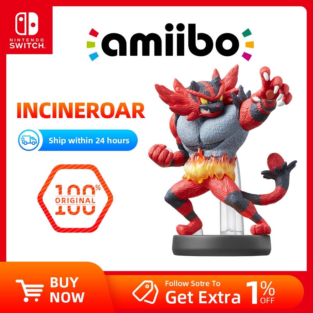 Incineroar amiibo - Nintendo comic book collectible - Main Image 3