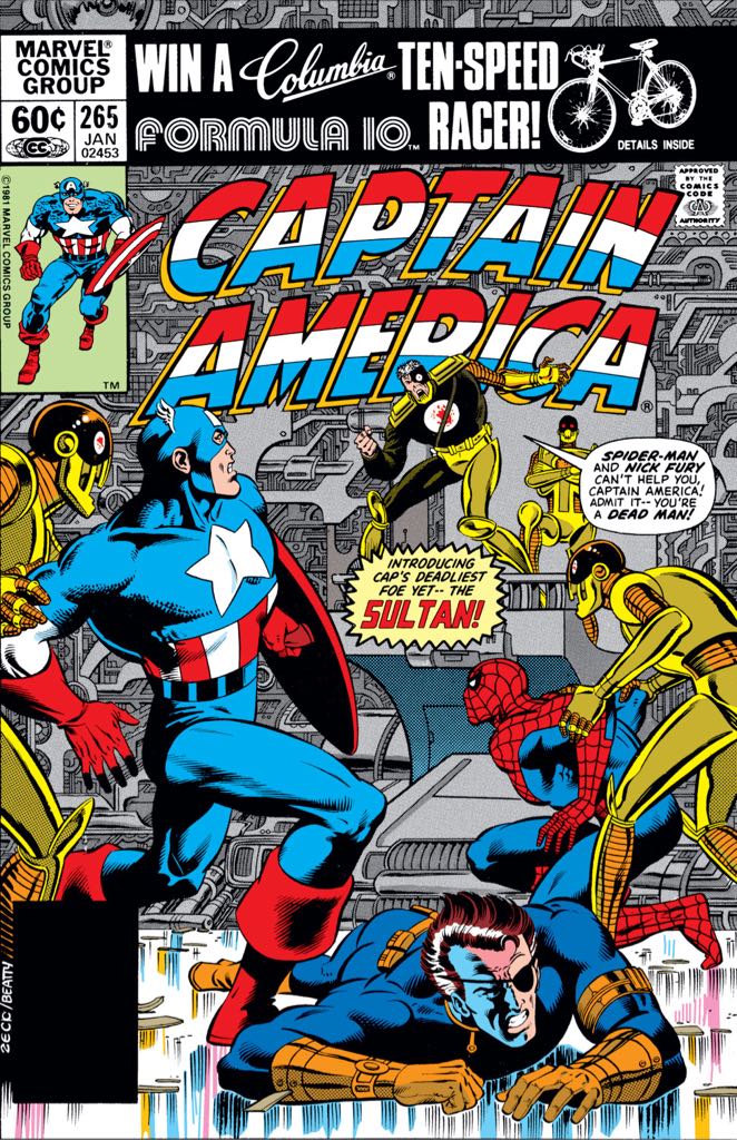Captain America - Marvel (265 - Jan 1982) comic book collectible [Barcode 07148602453] - Main Image 2