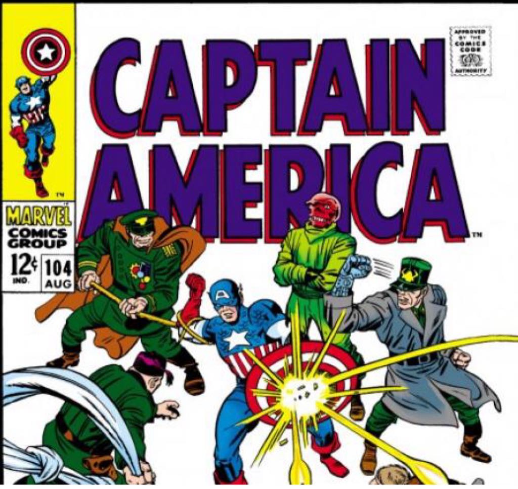 Captain America - Marvel Comics (104 - Aug 1968) comic book collectible [Barcode 96658253884117666399] - Main Image 2