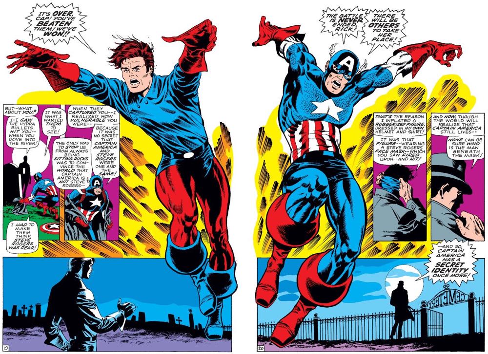 Captain America - Marvel Comics (111 - Mar 1969) comic book collectible [Barcode 85415664289266333333333333] - Main Image 3