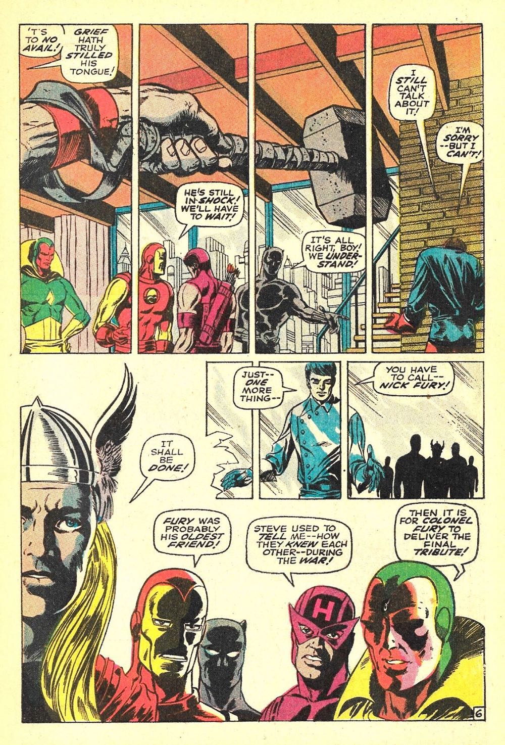 Captain America - Marvel Comics (111 - Mar 1969) comic book collectible [Barcode 85415664289266333333333333] - Main Image 4