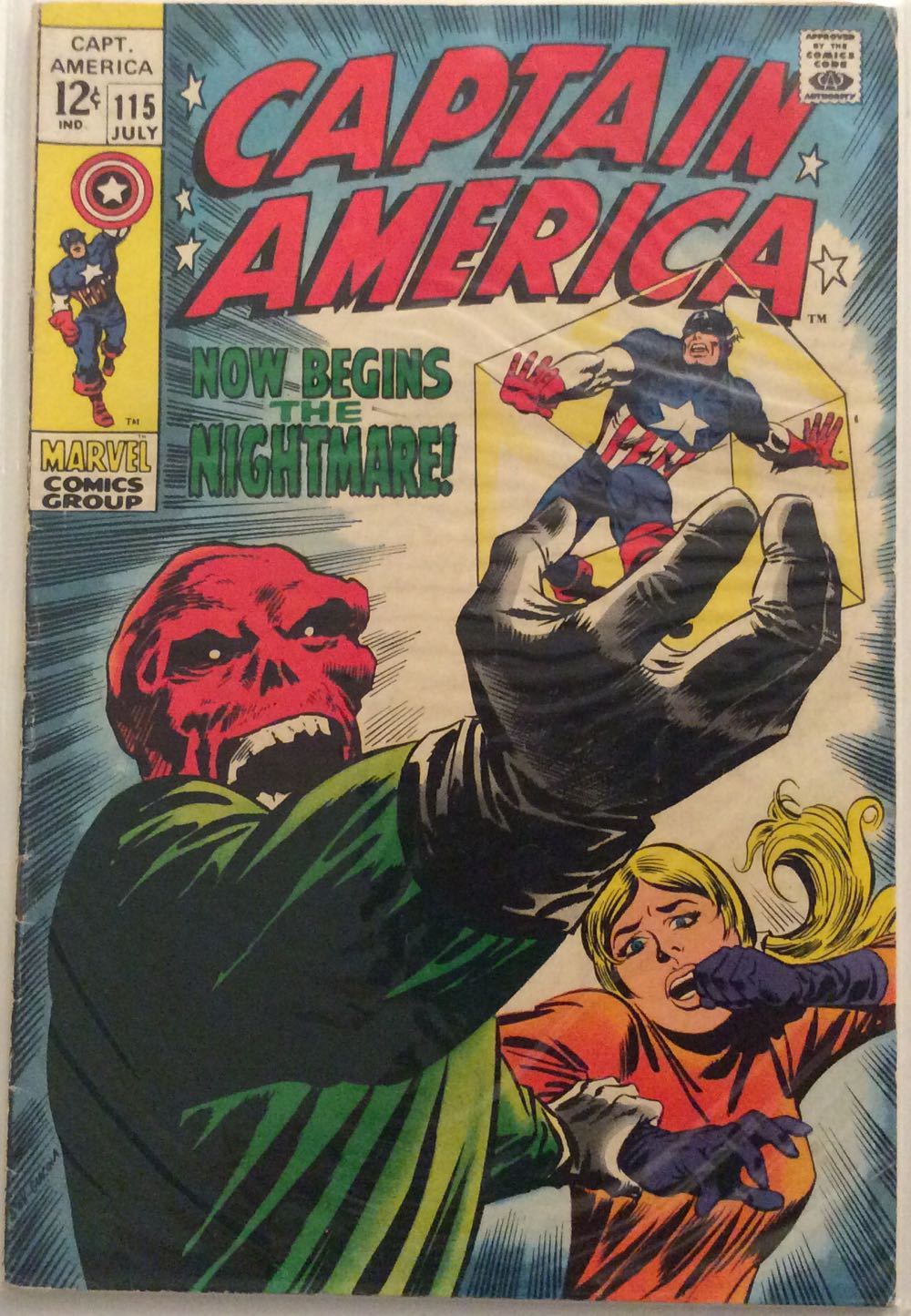 Captain America - Marvel Comics (115 - Jul 1969) comic book collectible [Barcode 85525844556666666668] - Main Image 2