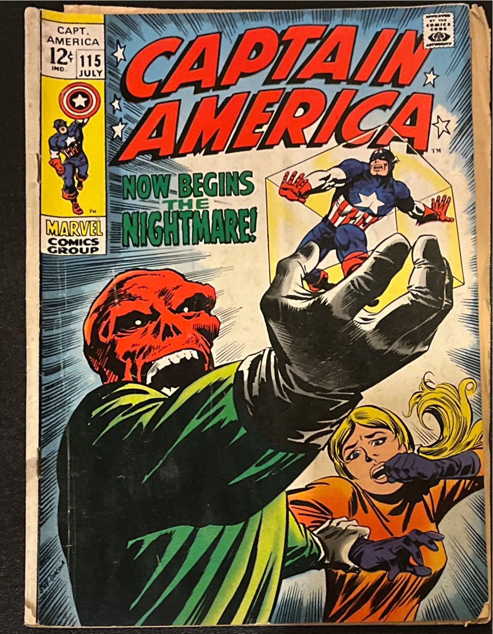 Captain America - Marvel Comics (115 - Jul 1969) comic book collectible [Barcode 85525844556666666668] - Main Image 3