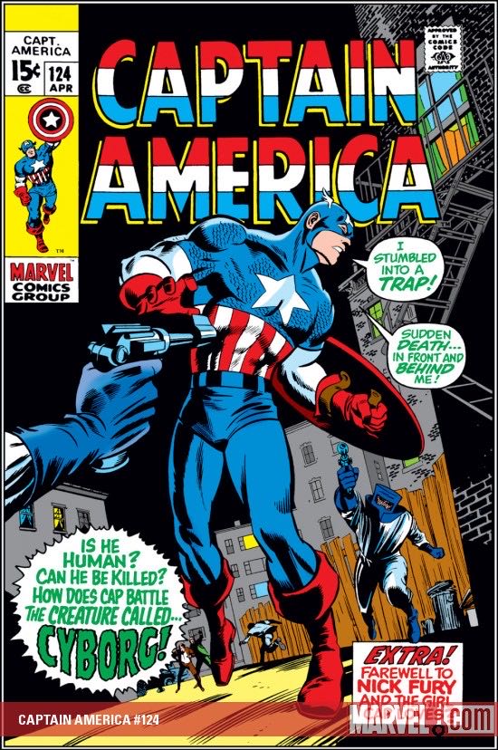 Captain America - Marvel Comics Group (124 - Apr 1970) comic book collectible [Barcode 9999966663366] - Main Image 4