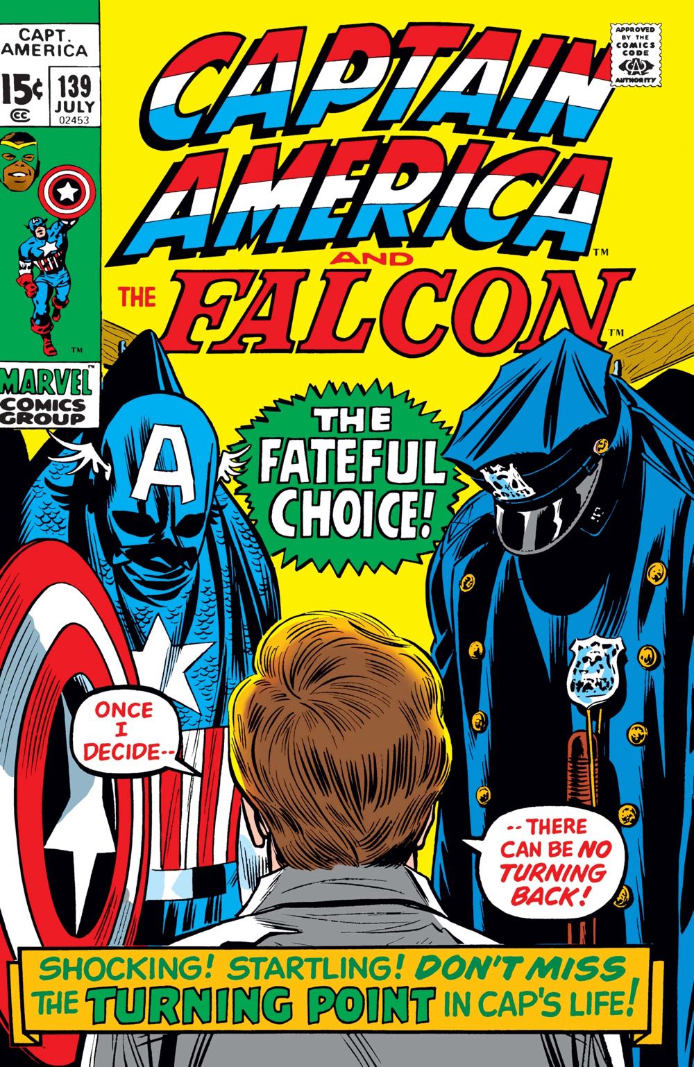 Captain America - Marvel Comics Group (139 - Jul 1971) comic book collectible [Barcode 69854] - Main Image 2