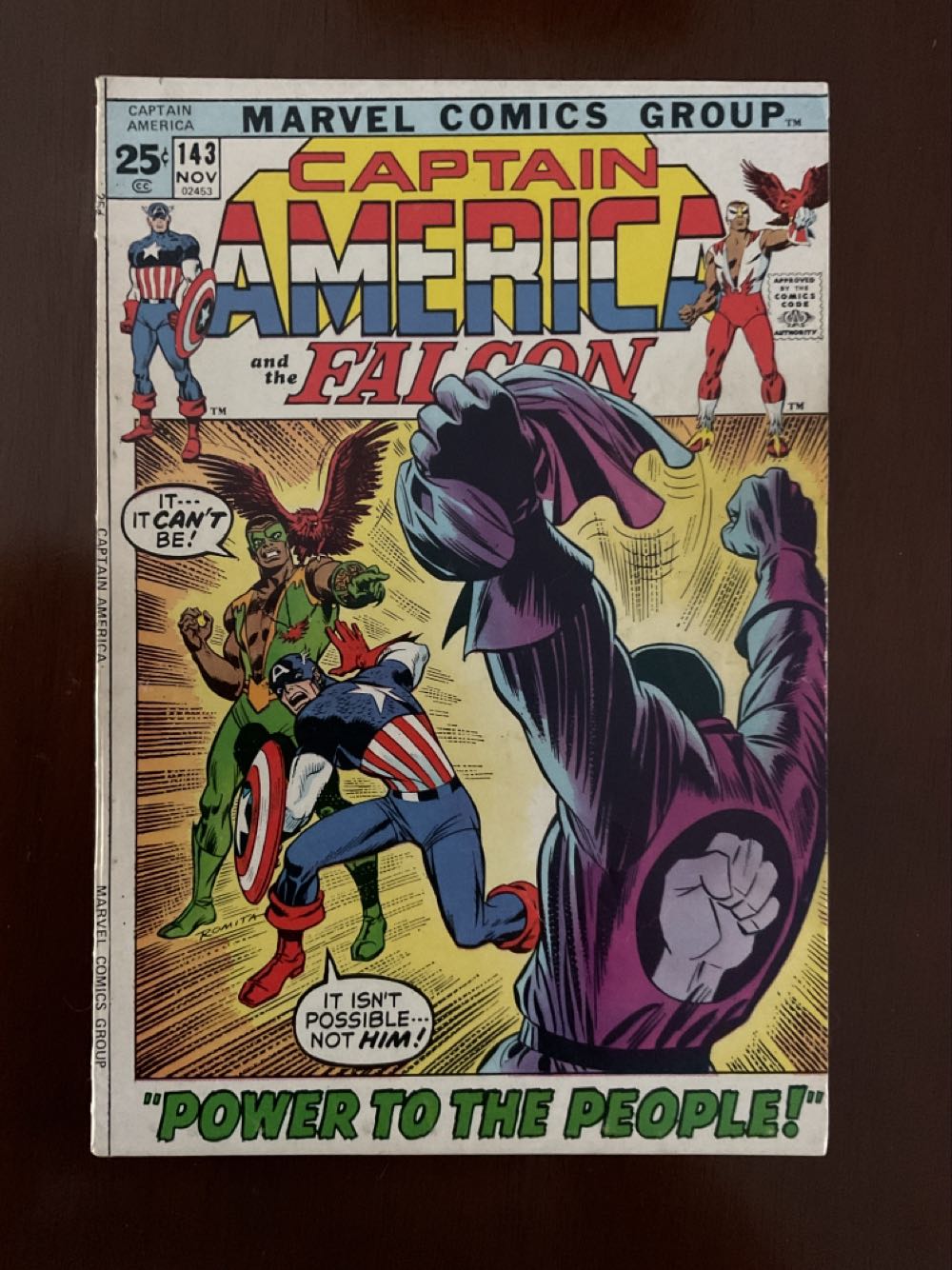 Captain America - Marvel Comics Group (143 - Nov 1971) comic book collectible [Barcode 4525896] - Main Image 2