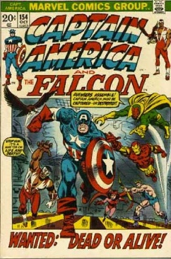 Captain America (Vol. 1) - Marvel (154 - Oct 1972) comic book collectible [Barcode 744558] - Main Image 1