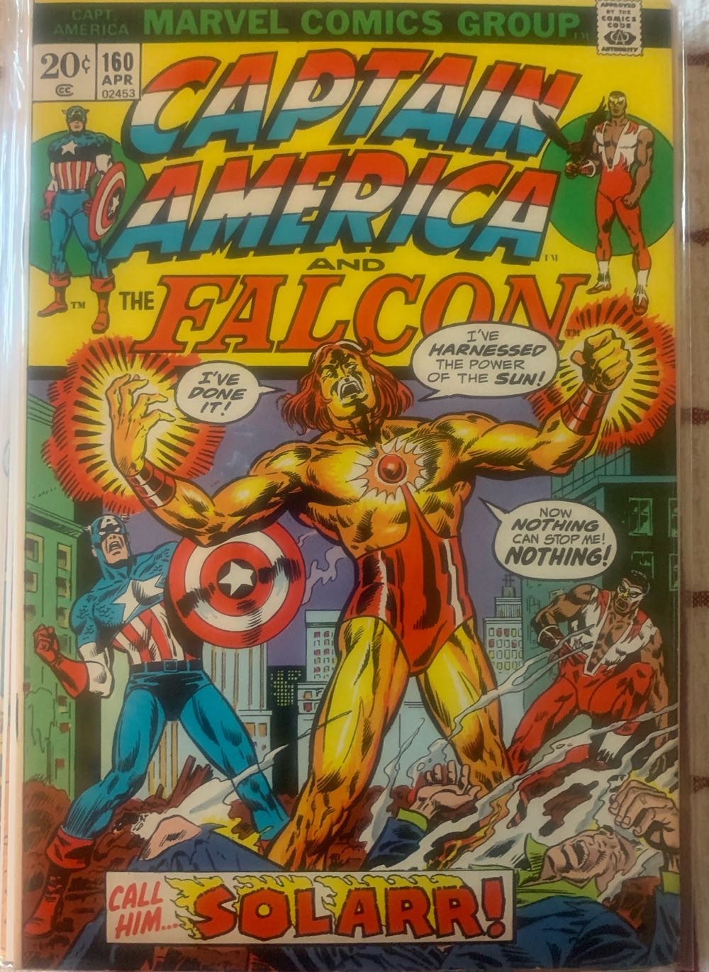 Captain America - Marvel Comics (160 - Apr 1973) comic book collectible [Barcode 7885566] - Main Image 3