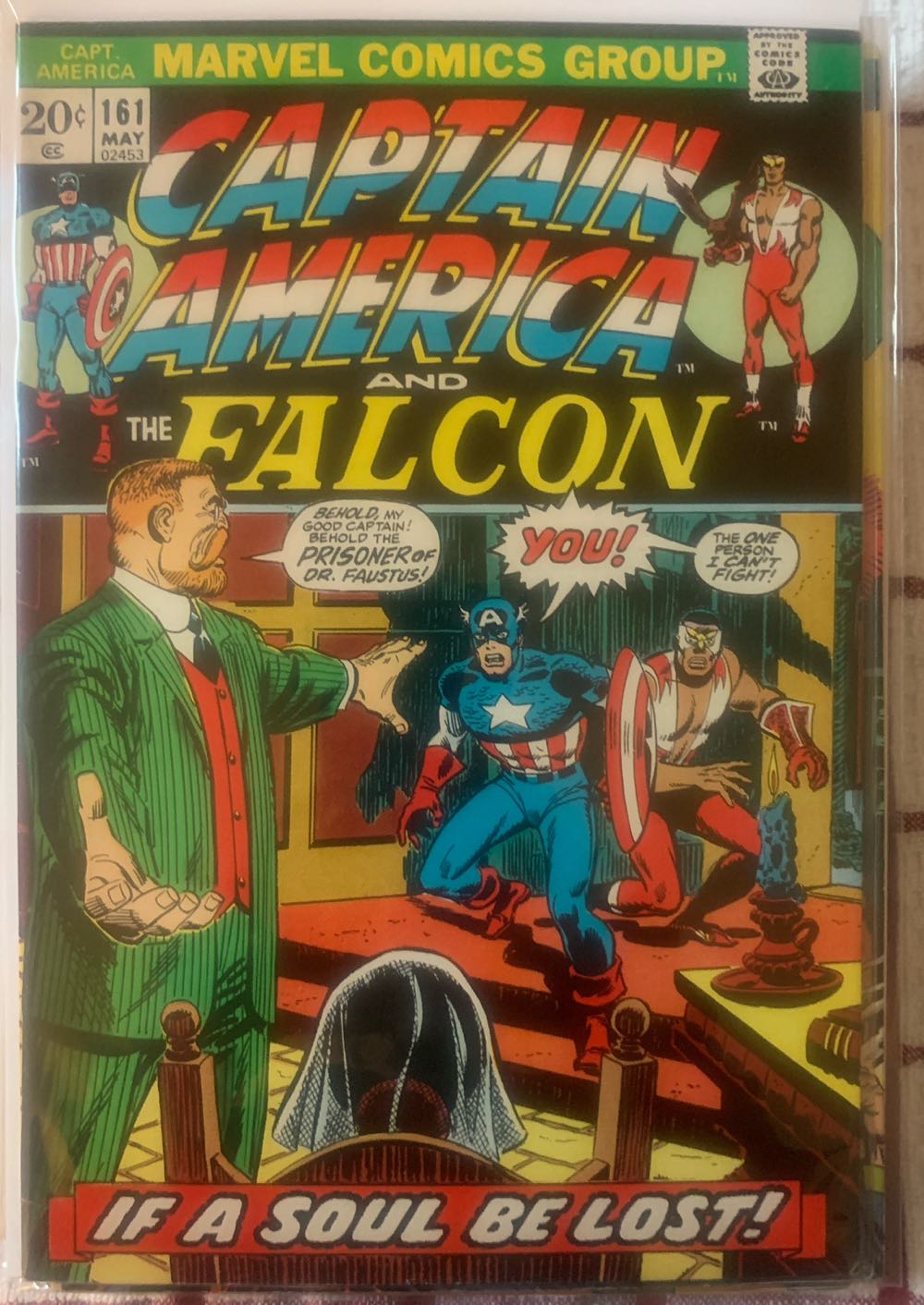 Captain America - Marvel Comics (161 - May 1972) comic book collectible [Barcode 852669] - Main Image 2