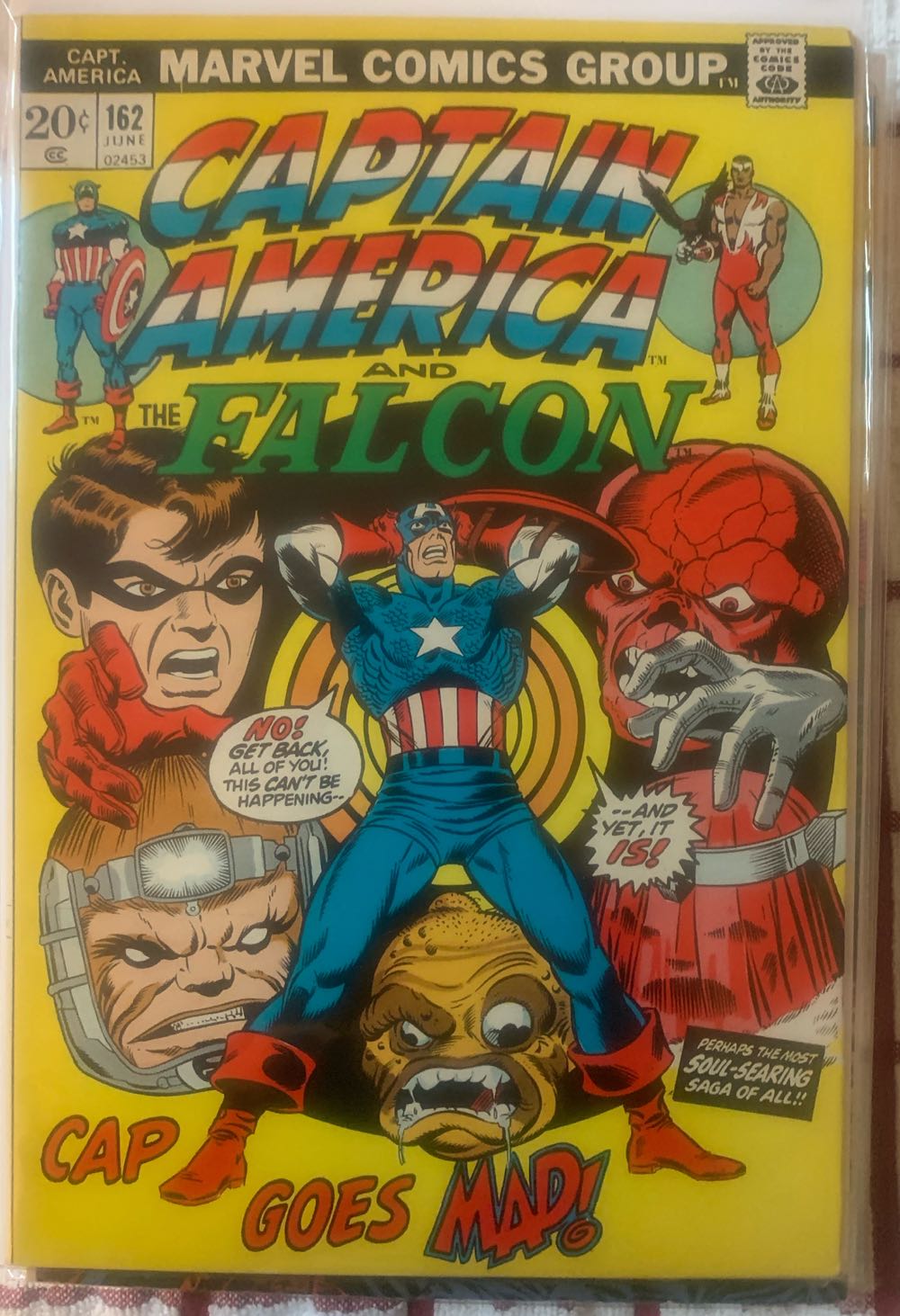 Captain America - Marvel (162 - Jun 1972) comic book collectible [Barcode 855122] - Main Image 3