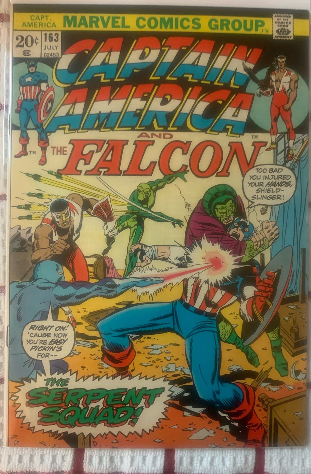 Captain America - Marvel Comics (163 - Jul 1973) comic book collectible [Barcode 655223] - Main Image 3