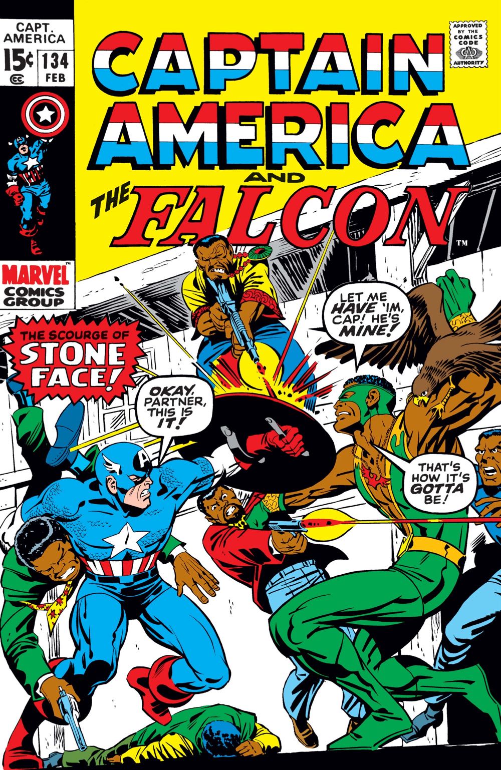 Captain America - Marvel (134 - Feb 1971) comic book collectible [Barcode 8552541489] - Main Image 2