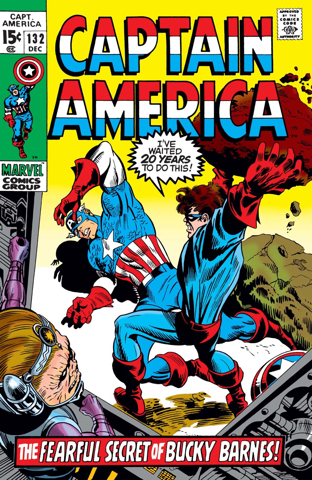 Captain America - Marvel (132 - Dec 1970) comic book collectible [Barcode 82241566] - Main Image 3
