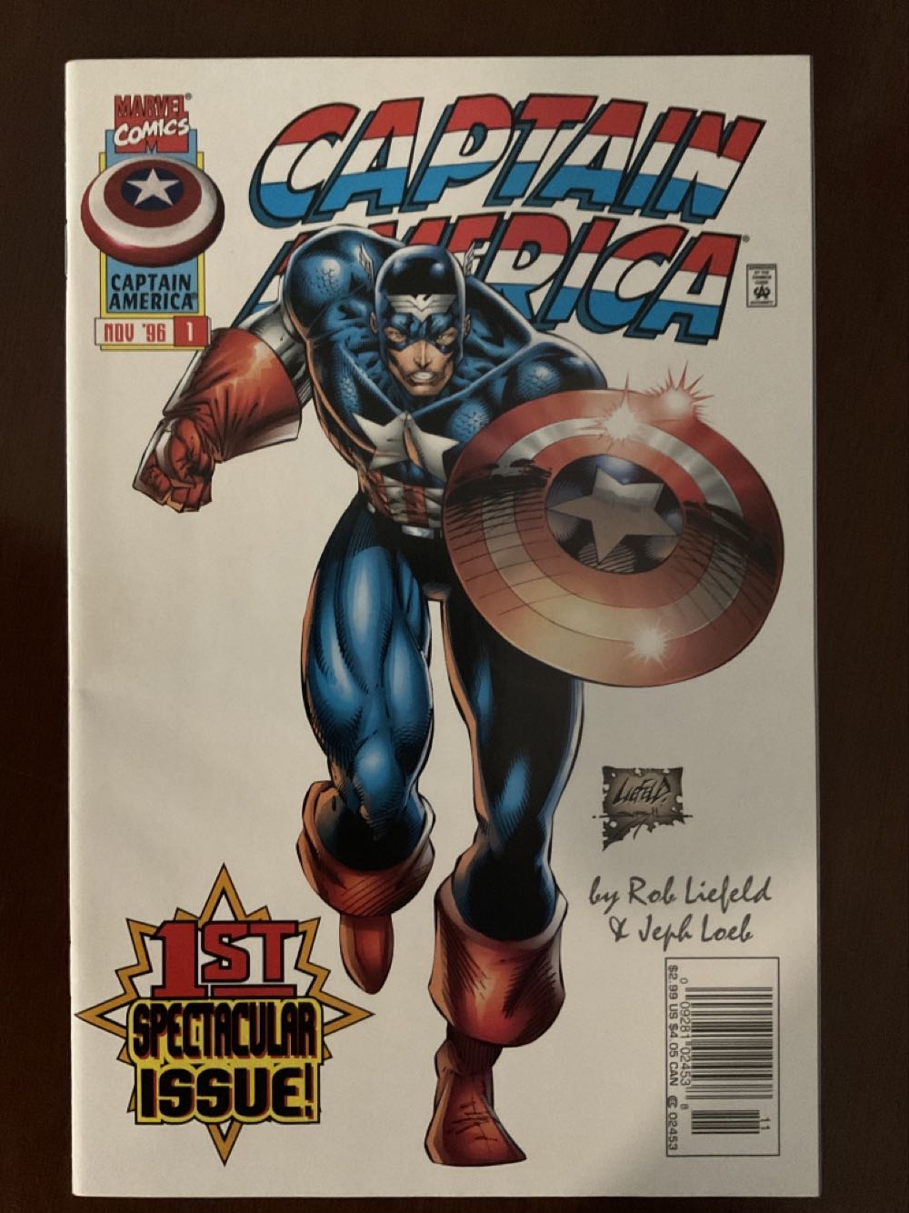 Captain America - Marvel Comics (1 - 11/1996) comic book collectible [Barcode 759606043576] - Main Image 2