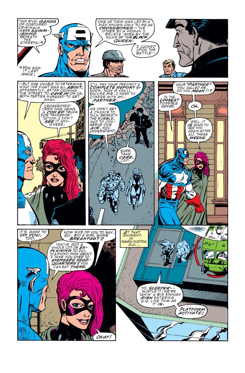 Captain America - Marvel (370 - 05/1990) comic book collectible [Barcode 759606024537] - Main Image 4