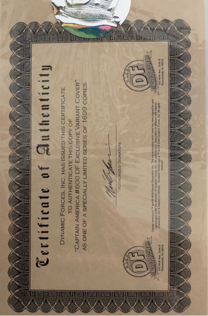 Captain America Vol: 5.1  (600) comic book collectible [Barcode 725130125996] - Main Image 2