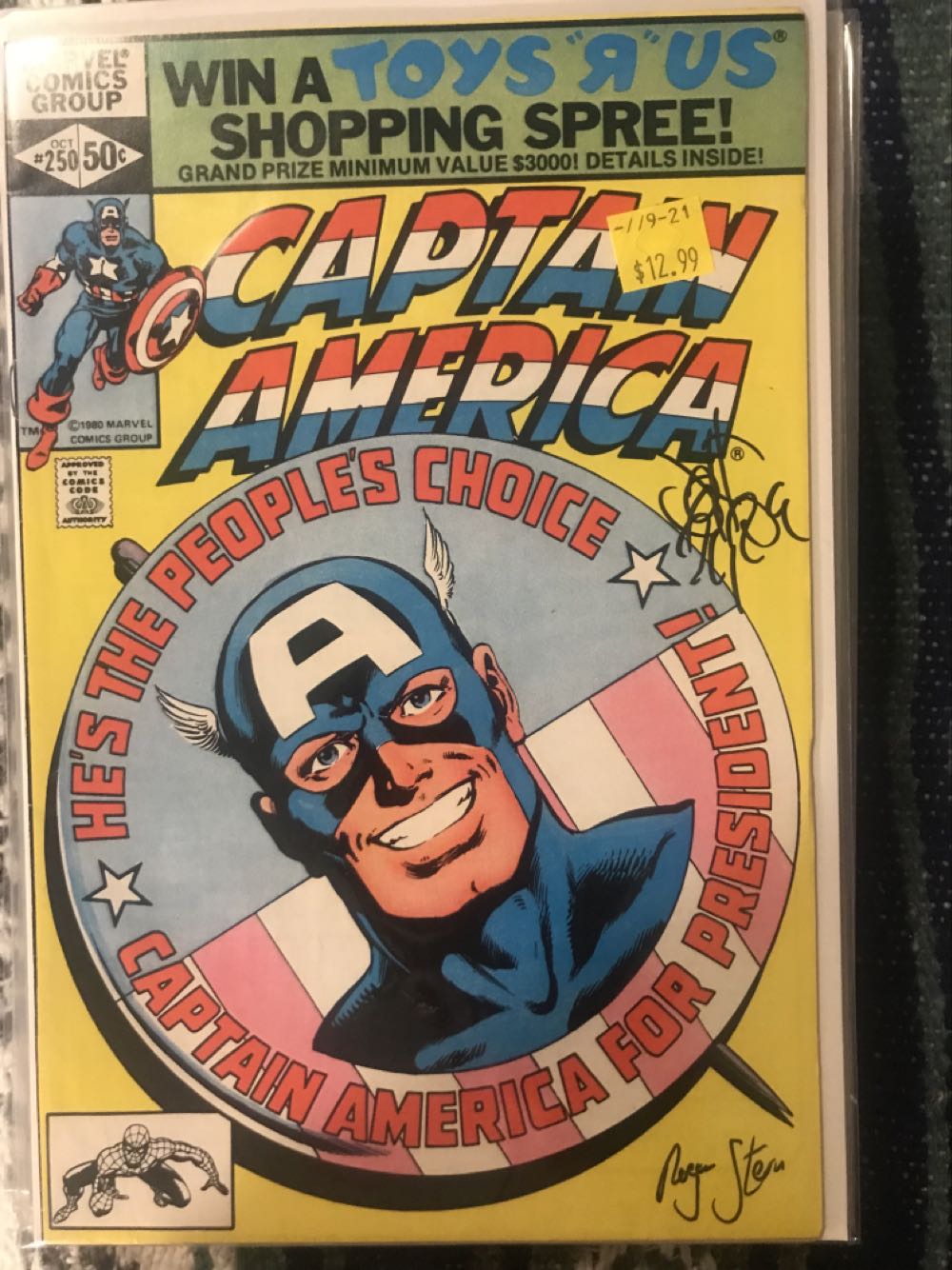 Captain America - Marvel (250 - Oct 1980) comic book collectible [Barcode 708705121081] - Main Image 2