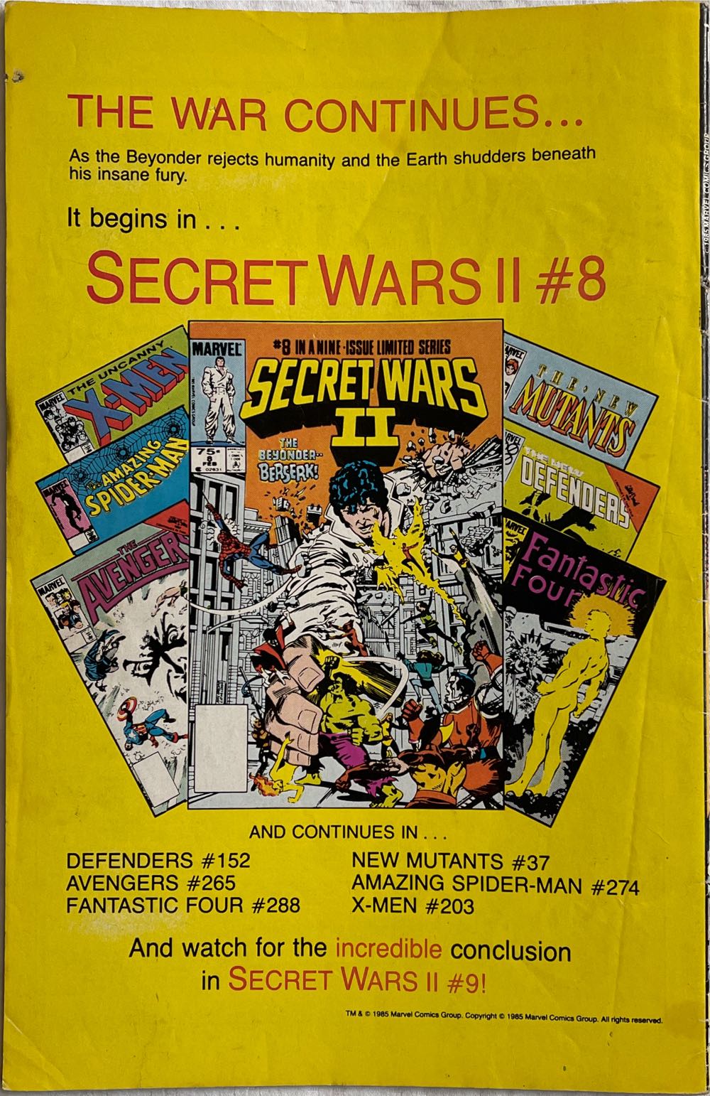 Captain America - Marvel (314 - Feb 1986) comic book collectible [Barcode 759606056521] - Main Image 3