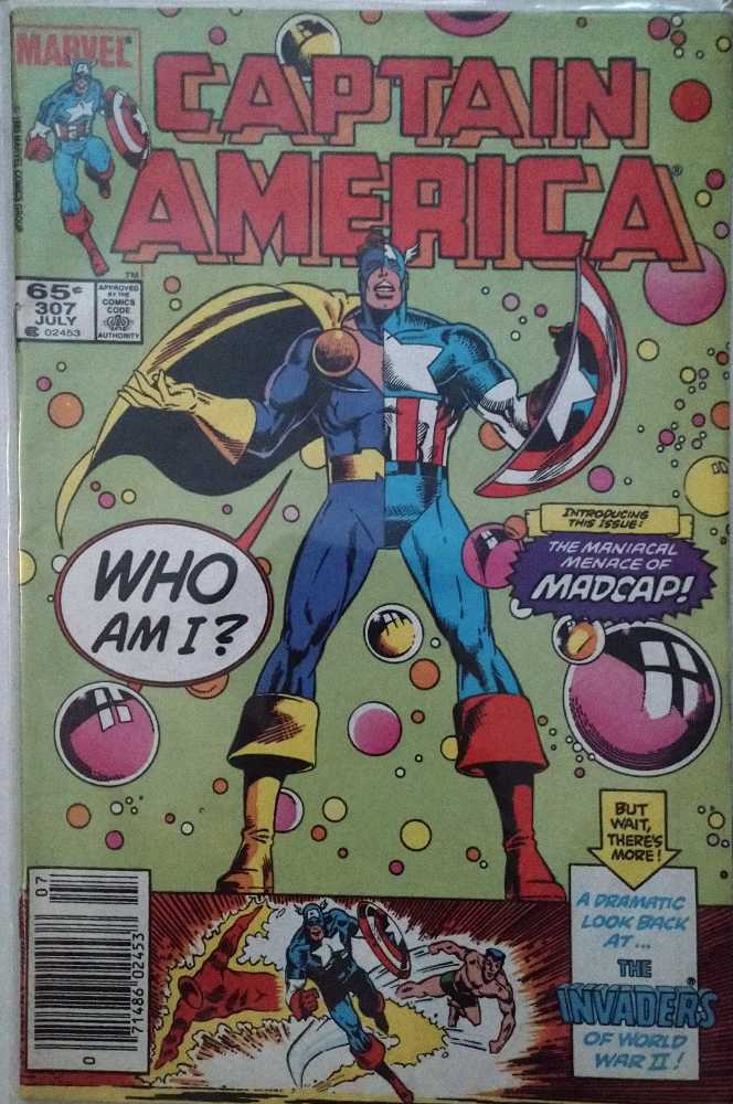 Captain America - Marvel (307 - Jul 1985) comic book collectible [Barcode 071486024538] - Main Image 2