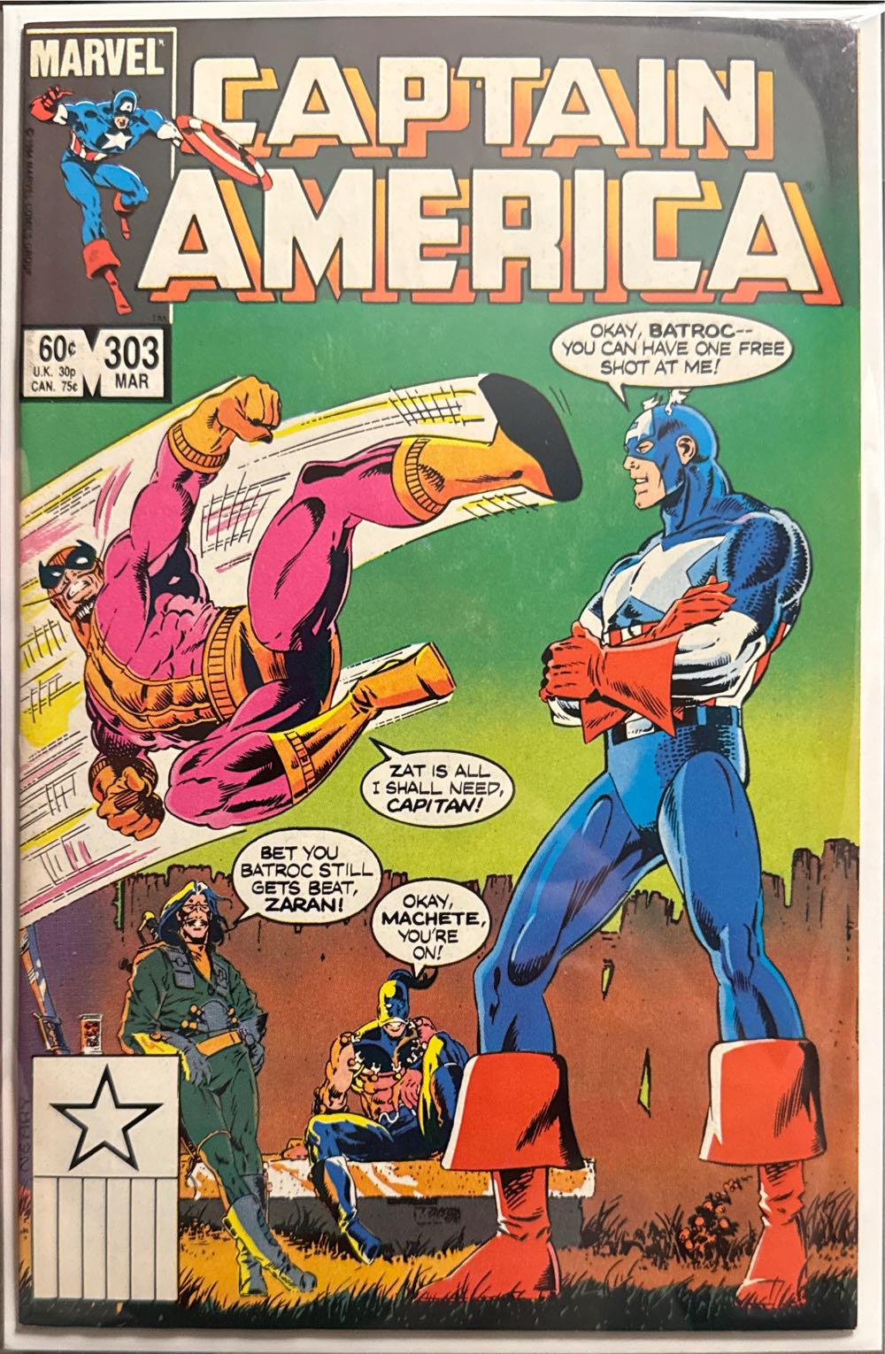 Captain America - Marvel (303 - Mar 1984) comic book collectible [Barcode 759606056521] - Main Image 2