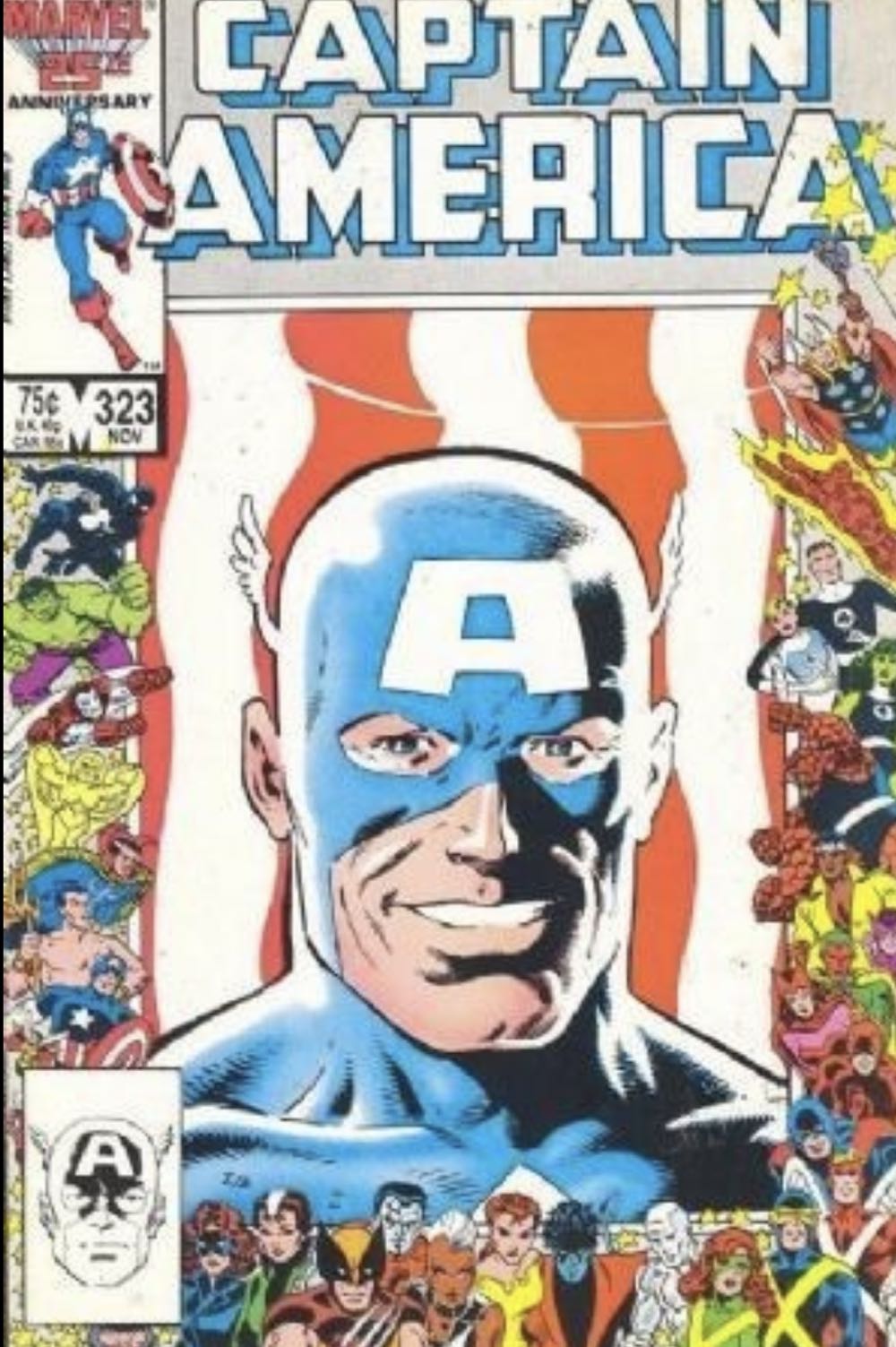 Captain America - Marvel  Comics (323 - Nov 1986) comic book collectible - Main Image 3