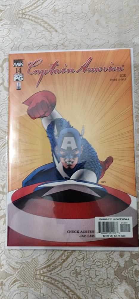Captain America - Marvel Comics (14 - Aug 2003) comic book collectible [Barcode 759606051533] - Main Image 3