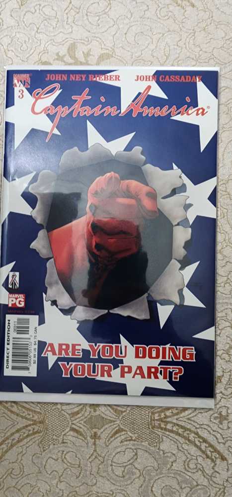 Captain America vol4 - Marvel (3 - Aug 2002) comic book collectible [Barcode 759606051533] - Main Image 2