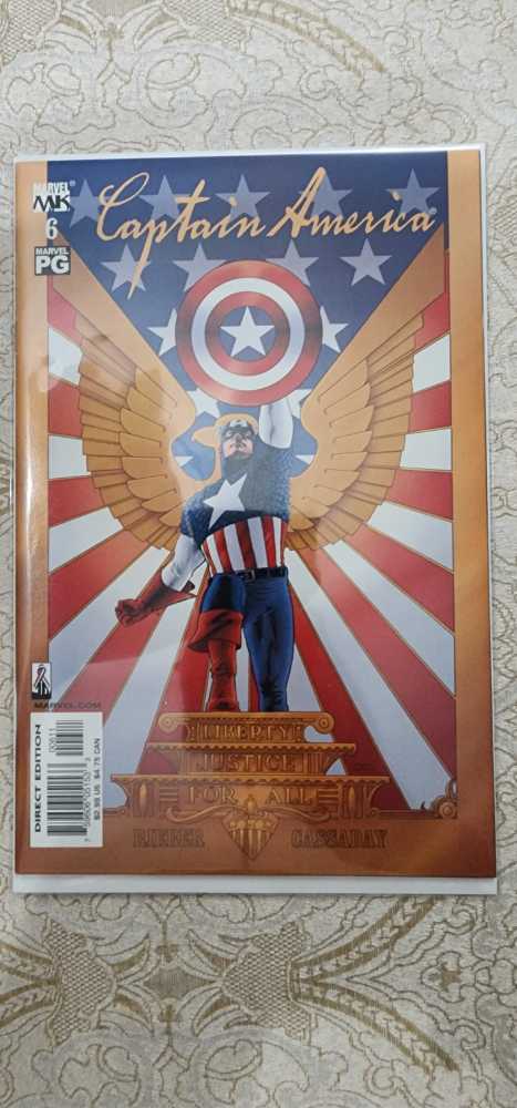 Captain America (2002) - Marvel Comics (6 - Dec 2002) comic book collectible [Barcode 759606051533] - Main Image 2