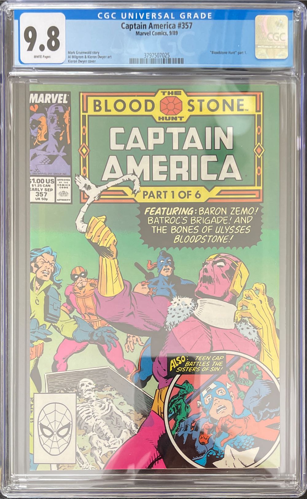 Captain America - Marvel (357 - Sep 1989) comic book collectible - Main Image 3