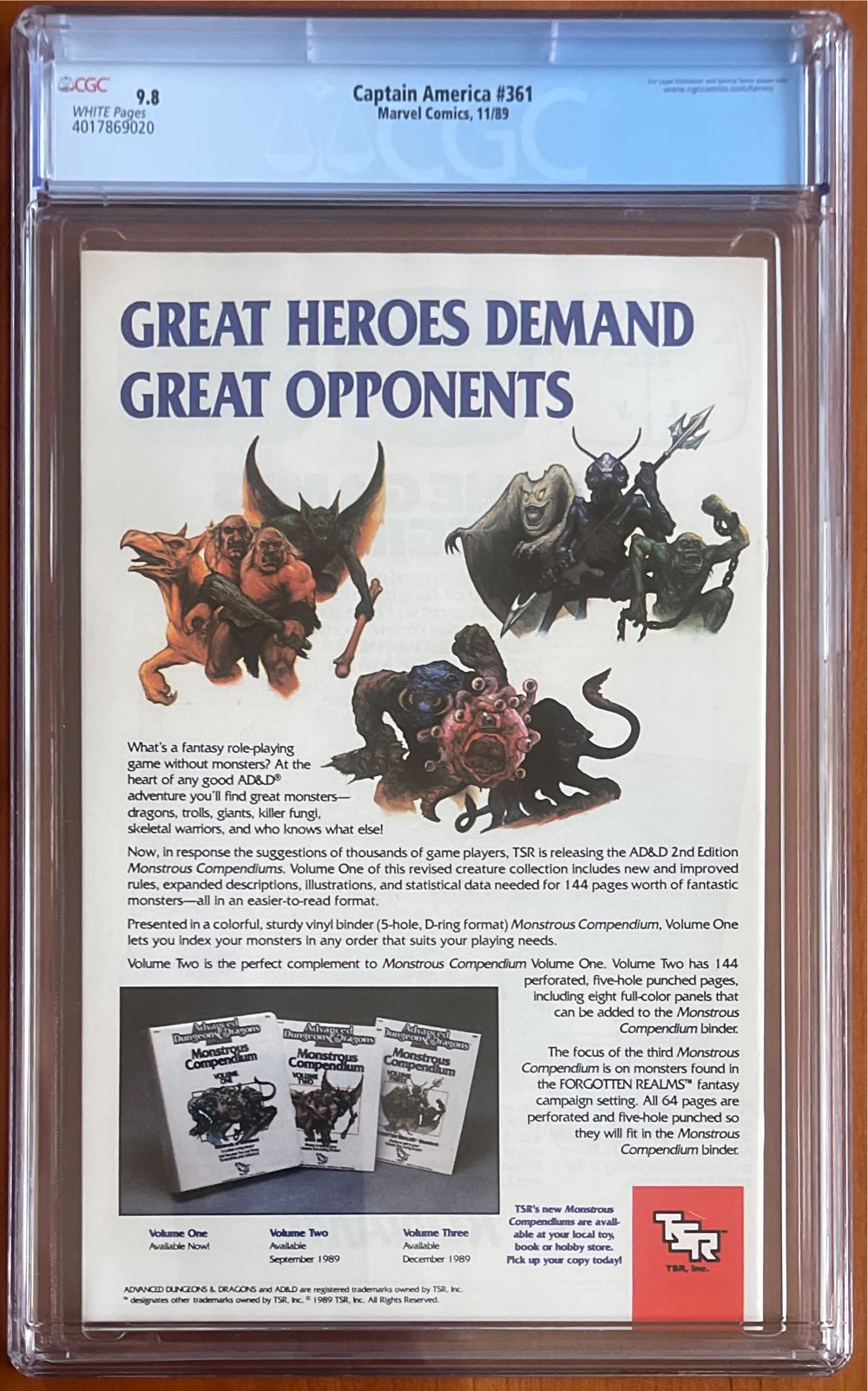 Captain America - Marvel (361 - Nov 1989) comic book collectible - Main Image 4