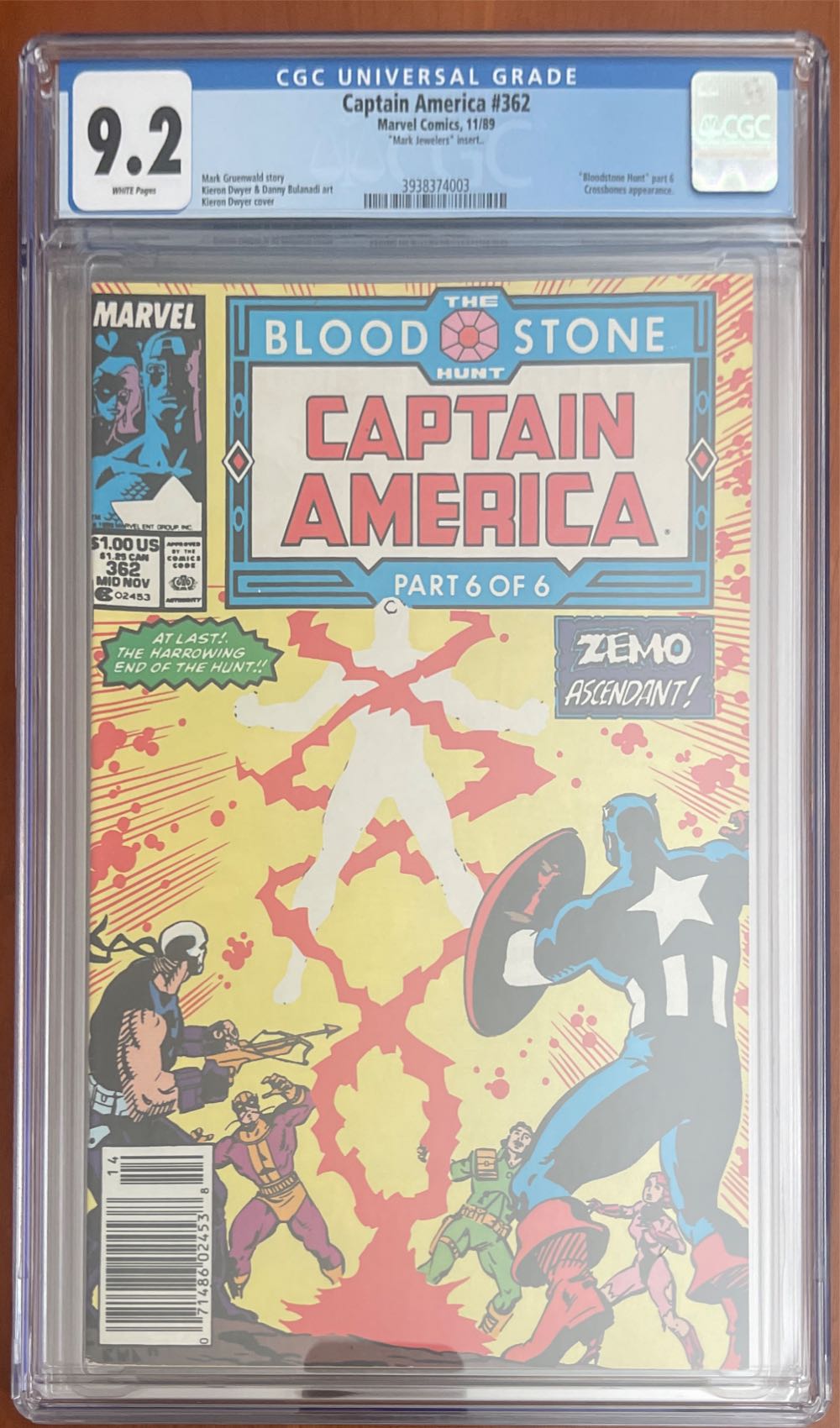 Captain America - Marvel (362 - Nov 1989) comic book collectible - Main Image 3