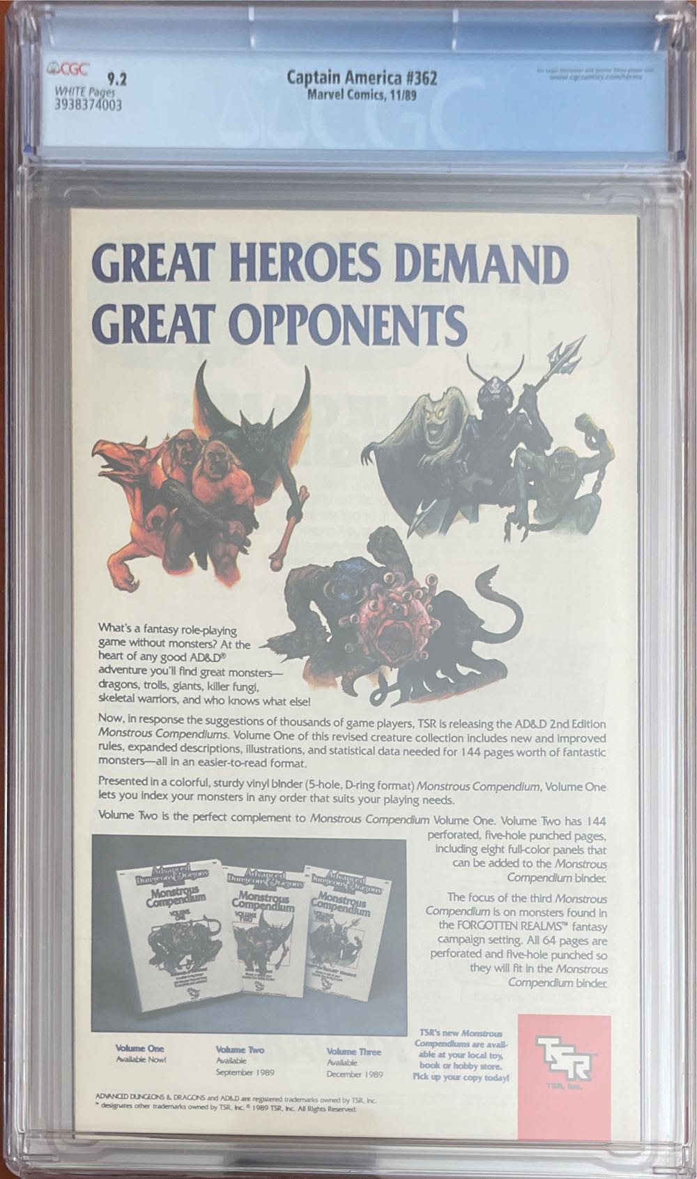 Captain America - Marvel (362 - Nov 1989) comic book collectible - Main Image 4