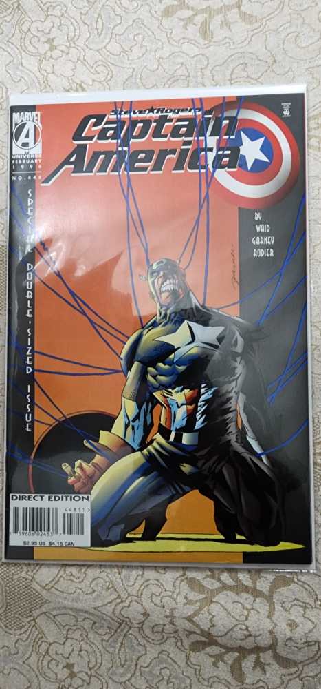 Captain America - Marvel (448 - Feb 1996) comic book collectible [Barcode 759606024537] - Main Image 2