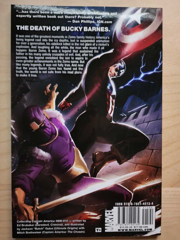 Captain America No Escape  - Marvel (8 - 01/2010) comic book collectible [Barcode 978078514513451599] - Main Image 2