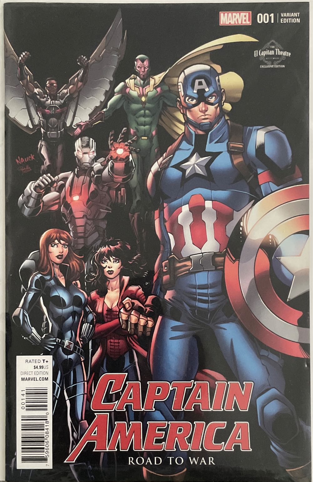 Captain America (Vol. 1): Road to War - Marvel (1 - Jun 2016) comic book collectible [Barcode 759606084180] - Main Image 2