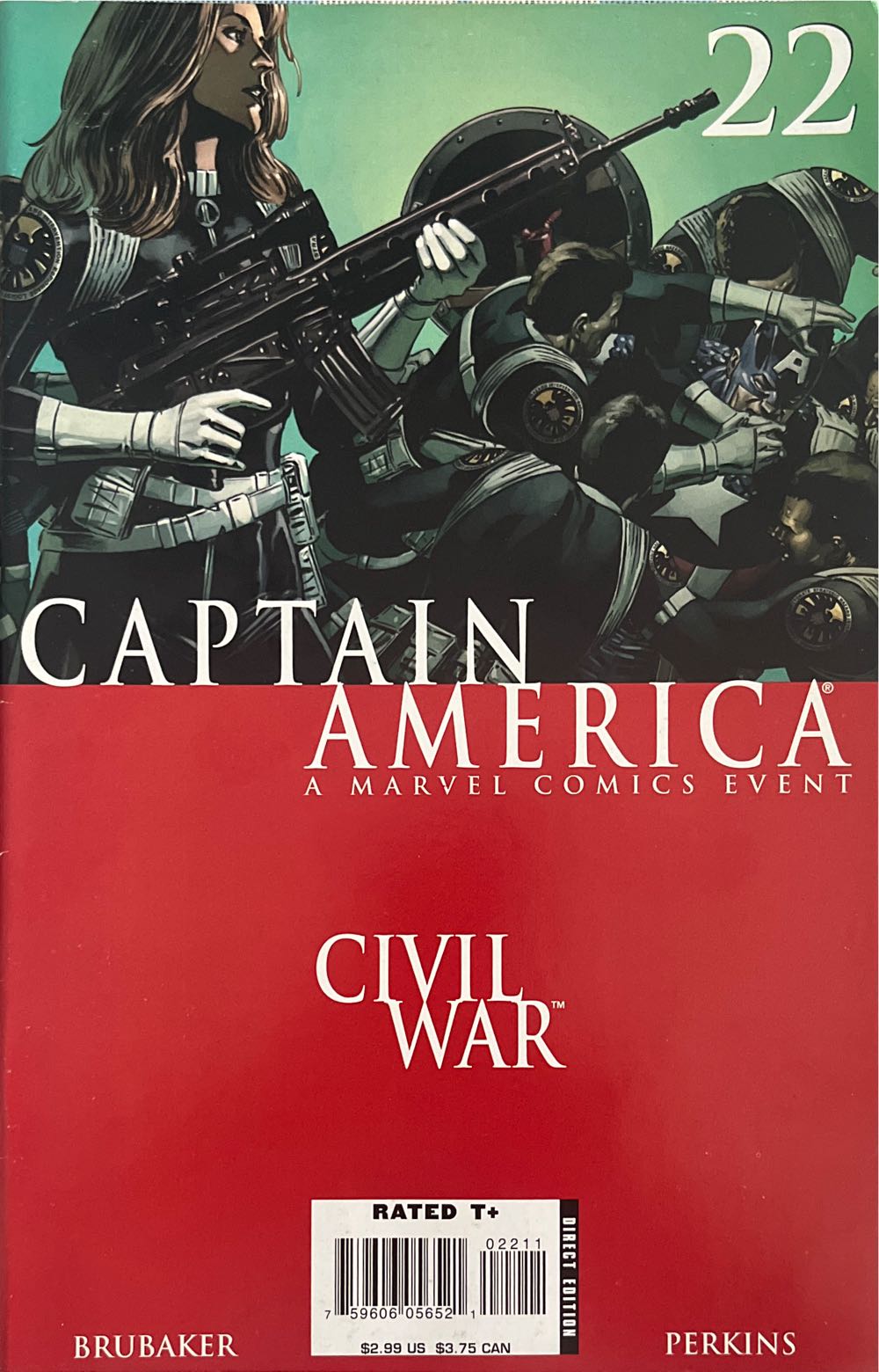 Captain America (2005) - Marvel Publishing, Inc. (22 - Nov 2006) comic book collectible [Barcode 75960605652102211] - Main Image 3