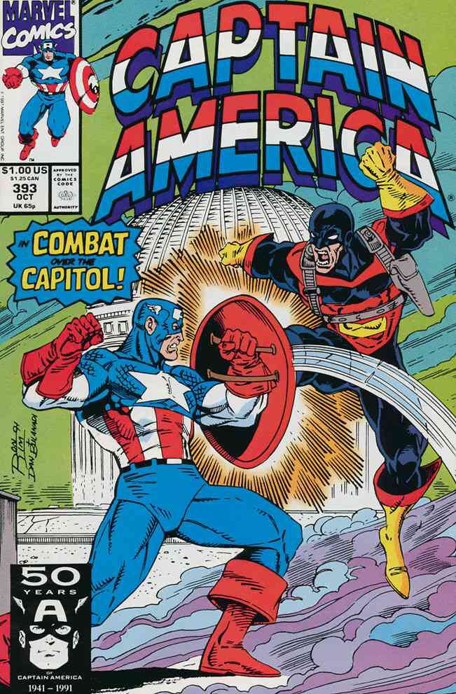 Captain America - Marvel Comics (393 - Oct 1991) comic book collectible - Main Image 1