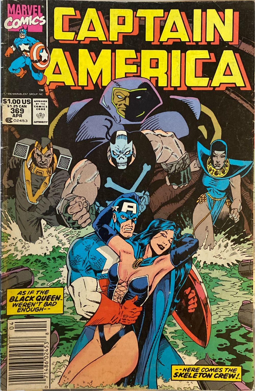 Captain America - Marvel Comics (369 - Apr 1990) comic book collectible - Main Image 3