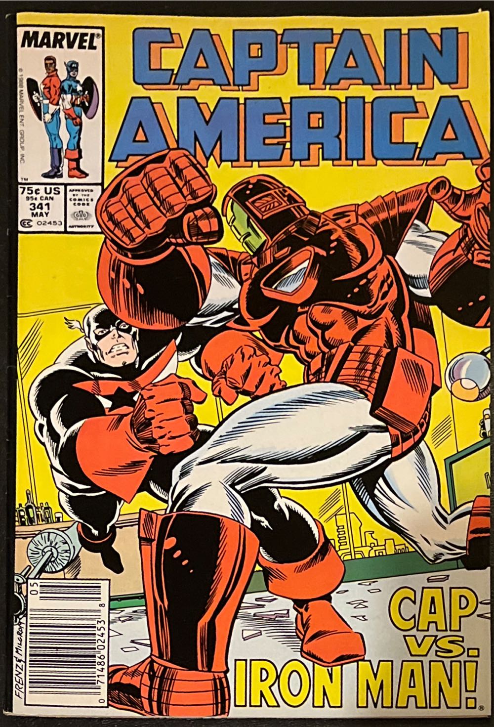 Captain America - Marvel Comics (341 - May 1988) comic book collectible - Main Image 3
