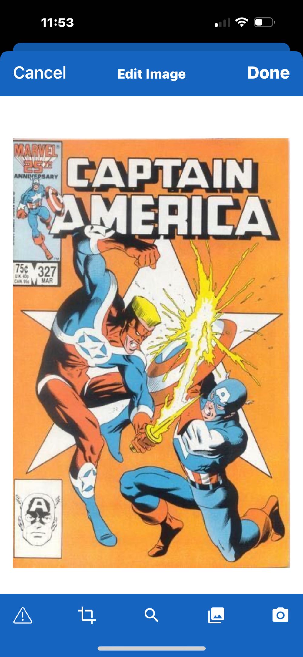 Captain America - Marvel (327 - 03/1987) comic book collectible - Main Image 2