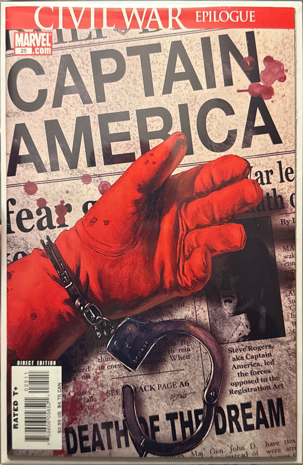 Captain America - Marvel Comics (25 - Apr 2007) comic book collectible - Main Image 2