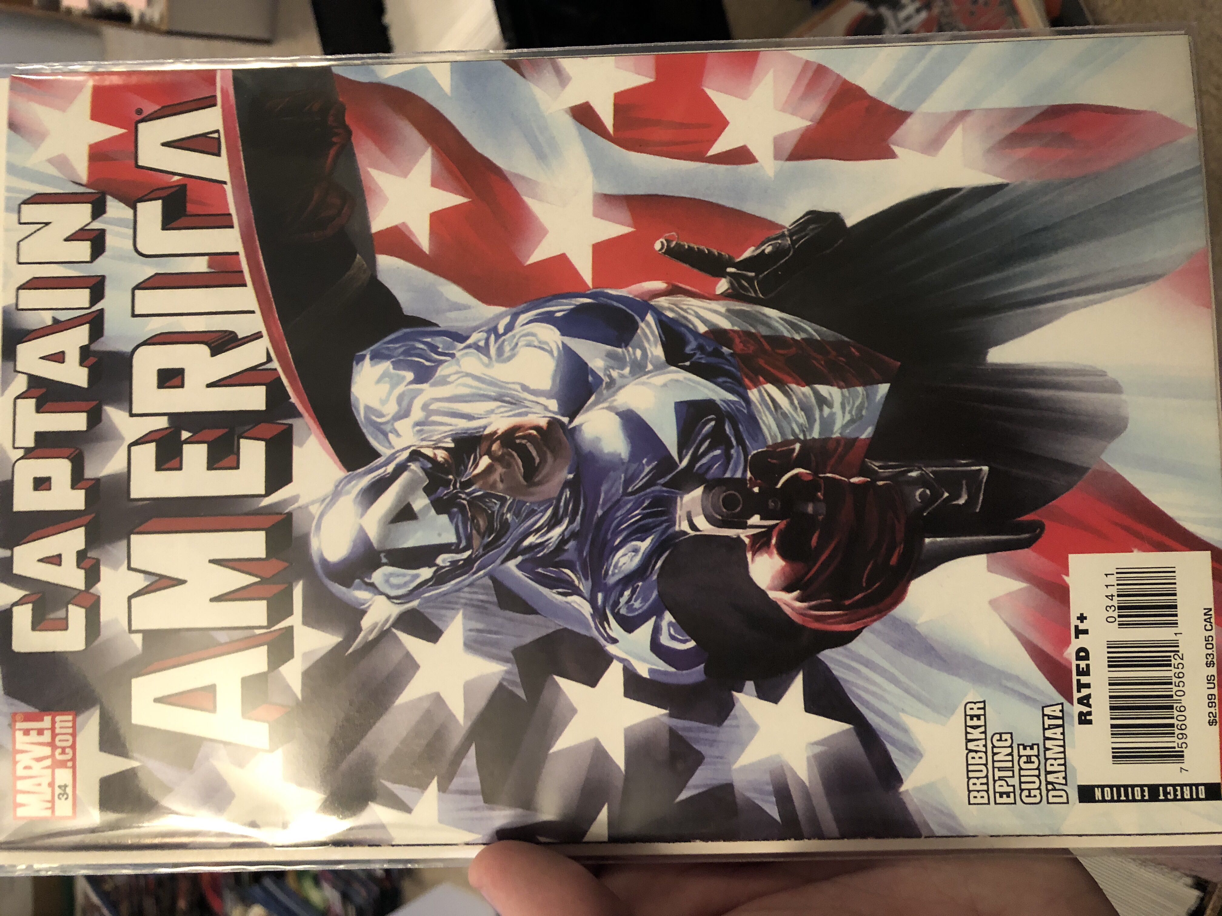 Captain America (2004) - Marvel Comics (34 - Mar 2008) comic book collectible [Barcode 75960605652103411] - Main Image 2